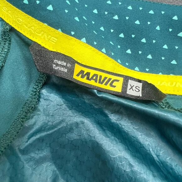 Mavic Long Sleeve Full Zip Green Windbreaker Cycling Jacket Womens Size XS - Picture 7 of 11
